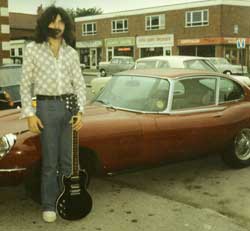Tony with his John Birch Les Paul style guitar